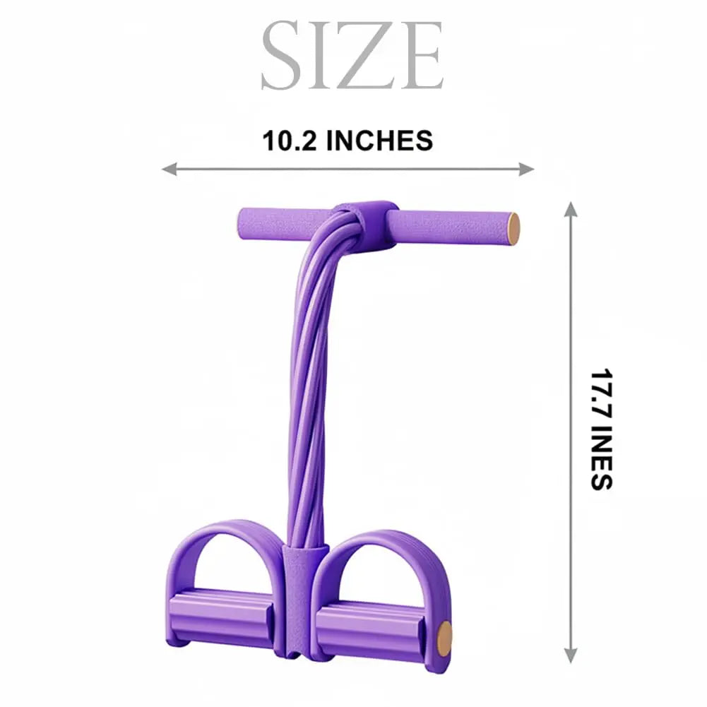 Multi-Tube Foot Resistance Stretch Band, Household Daily Traction Equipment, Lightweight Indoor Activity Tool