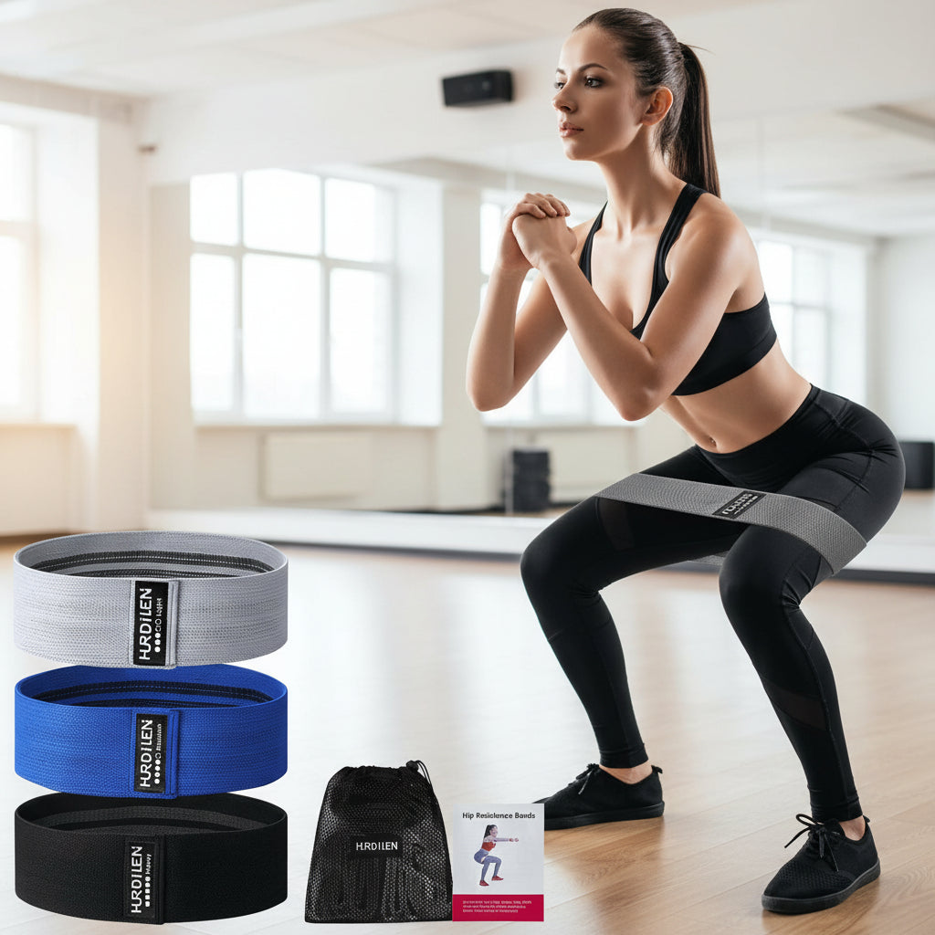 Resistance Bands for Working Out, Exercise Workout Bands for Women & Men, 3 Levels Elastic Stretch Bands for Exercise with Carry Bag for Physical Therapy, Home Fitness, Strength Training, Yoga