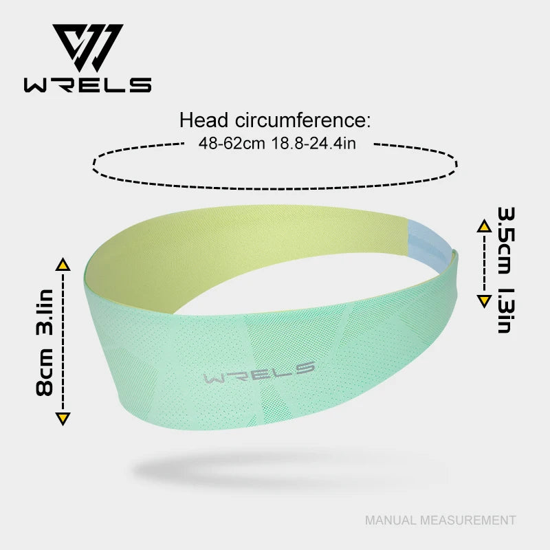 WRELS Sports Headbands Non-Slip Moisture Wicking Breathable Workout Sweatband Fitness Running Cycling Football Yoga Hairband